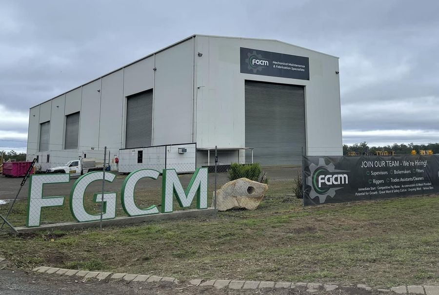 The FGCM workshop at Orange Creek, outside Biloela